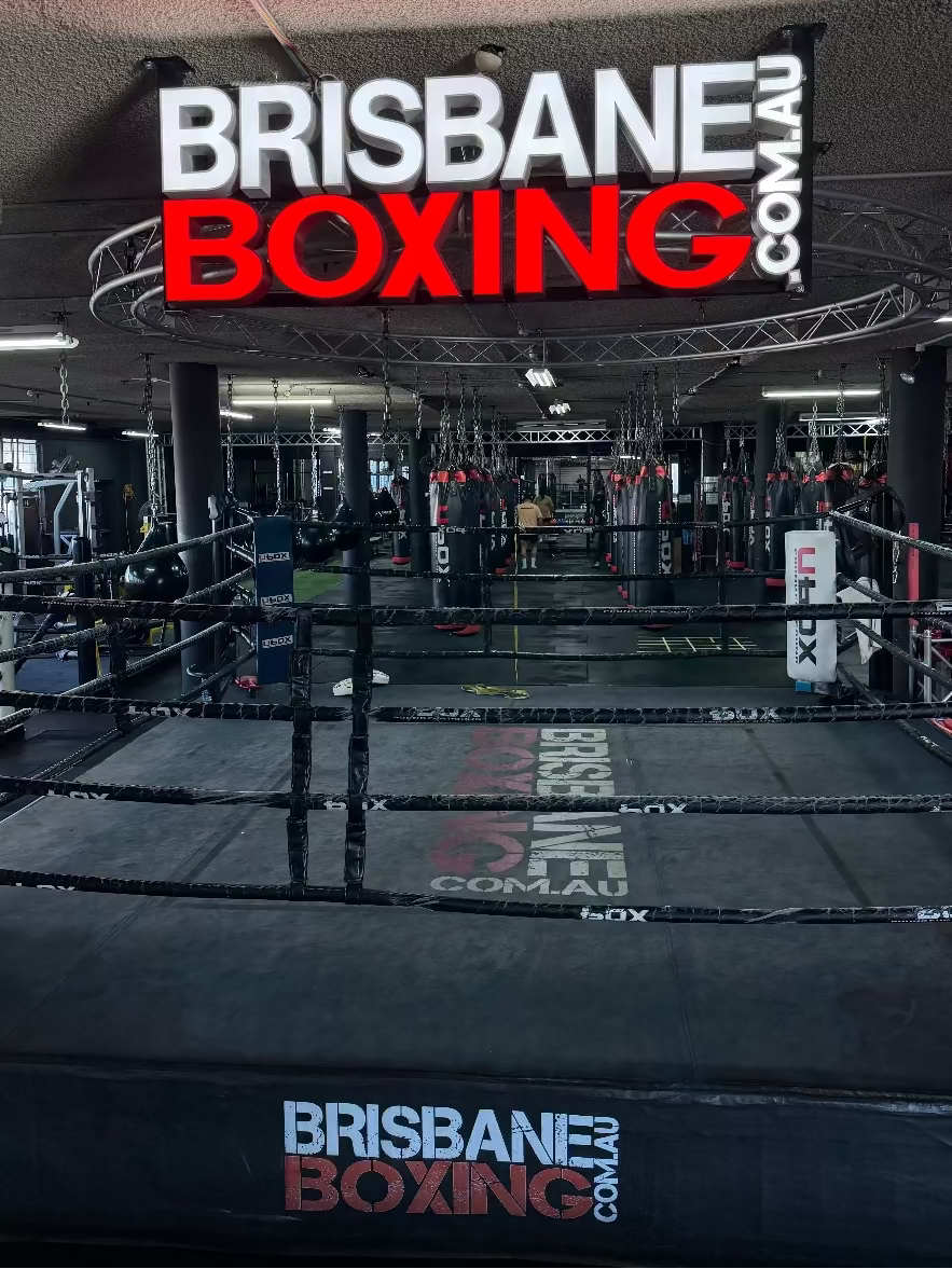 Inside the Brisbane Boxing Mt Gravatt / MacGregor gym.