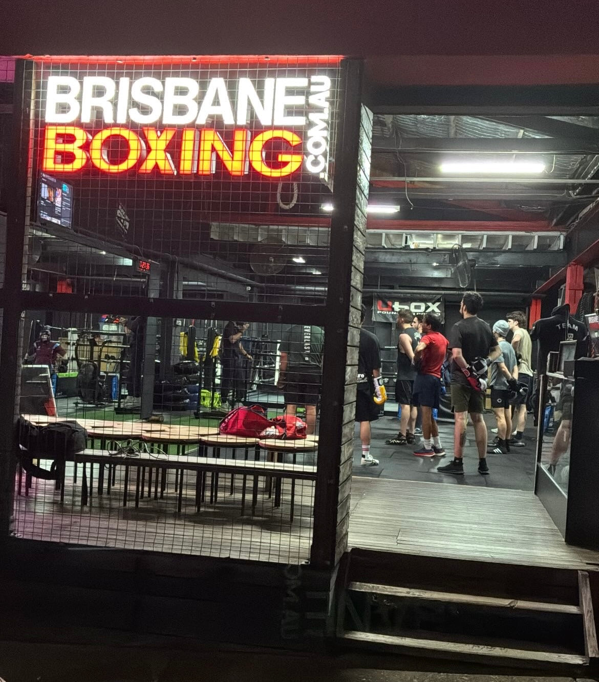Inside the Brisbane Boxing Mt Gravatt / MacGregor gym.